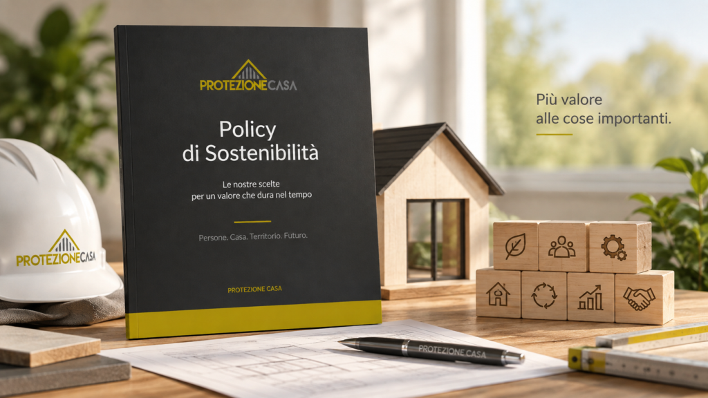 Policy di Sostenibilità di Protezione Casa: il nostro impegno per una sostenibilità ambientale, sociale e di governance.